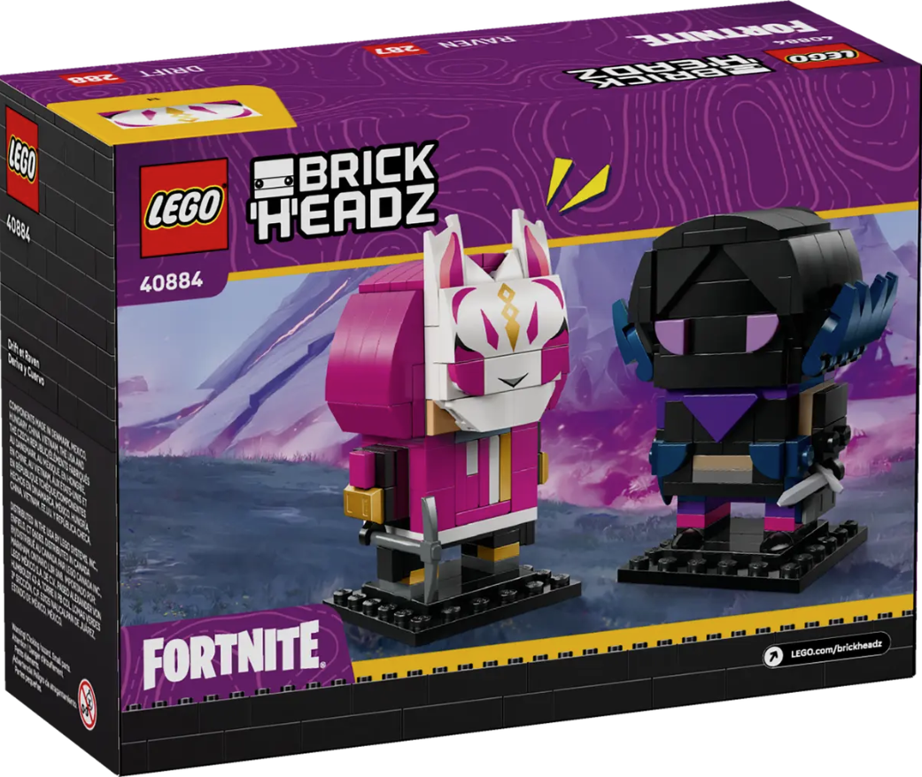 Drift & Raven - LEGO® BrickHeadz™ Fortnite® – LEGOLAND® California