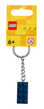 Load image into Gallery viewer, 2x4 LEGO® Brick Keychain Earth Blue -Engravable