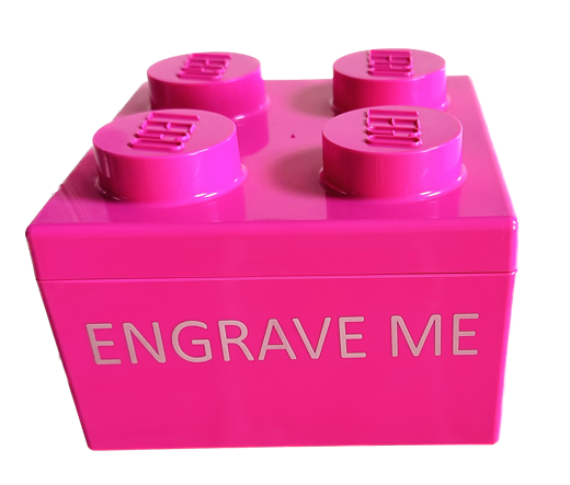 Pink lego storage best sale box