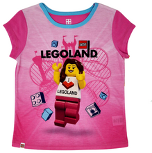 Load image into Gallery viewer, EXCLUSIVE LEGOLAND® I Heart LEGOLAND Pajamas 2-PCS Set PINK