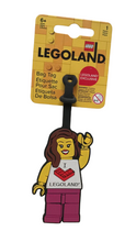 Load image into Gallery viewer, EXCLUSIVE! LEGO® "I LOVE LEGOLAND®" Girl Luggage Tag