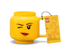 Load image into Gallery viewer, Winking Girl Ceramic Mug -Large