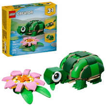 Load image into Gallery viewer, Turtle w/ Water Lily 3-in-1