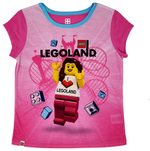 Load image into Gallery viewer, EXCLUSIVE LEGOLAND® I Heart LEGOLAND Pajamas 2-PCS Set PINK
