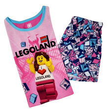 Load image into Gallery viewer, EXCLUSIVE LEGOLAND® I Heart LEGOLAND Pajamas 2-PCS Set PINK
