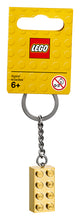 Load image into Gallery viewer, 2x4 LEGO® Brick Keychain Gold
