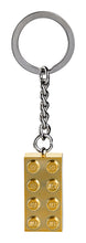 Load image into Gallery viewer, 2x4 LEGO® Brick Keychain Gold
