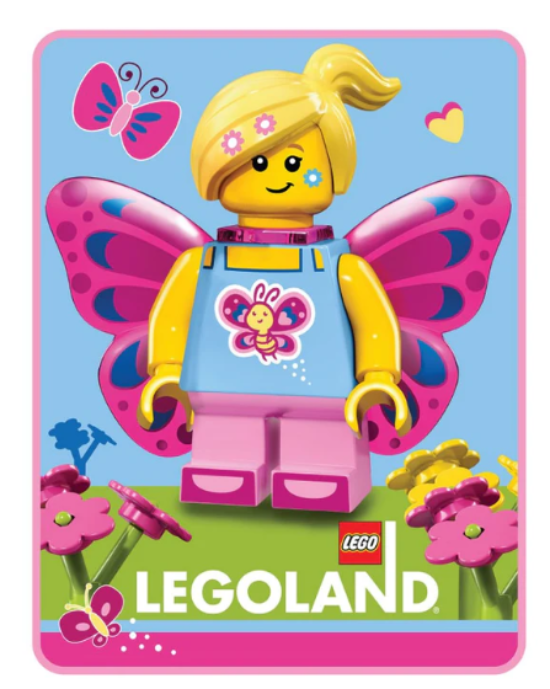 LEGOLAND® EXCLUSIVE! LEGO® BUTTERFLY BEAUTY THROW